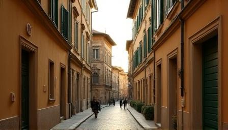 Continental European architecture with classical details